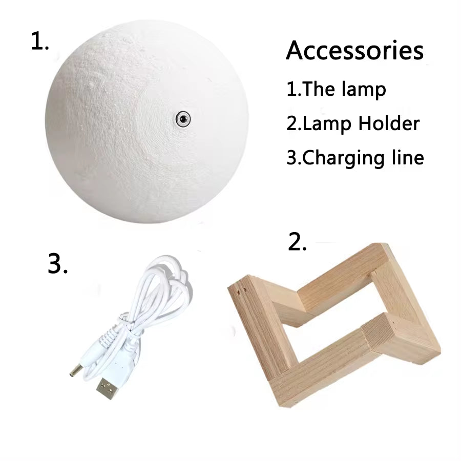 Dropship 3D Print Rechargeable Moon Lamp 